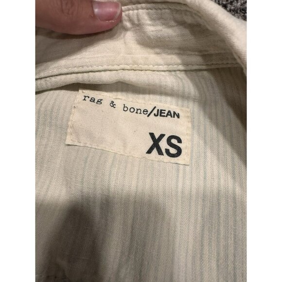 Rag & Bone Women’s 1/3 Button Up Long Sleeve Stripe Shirt XS EUC - Picture 4 of 5
